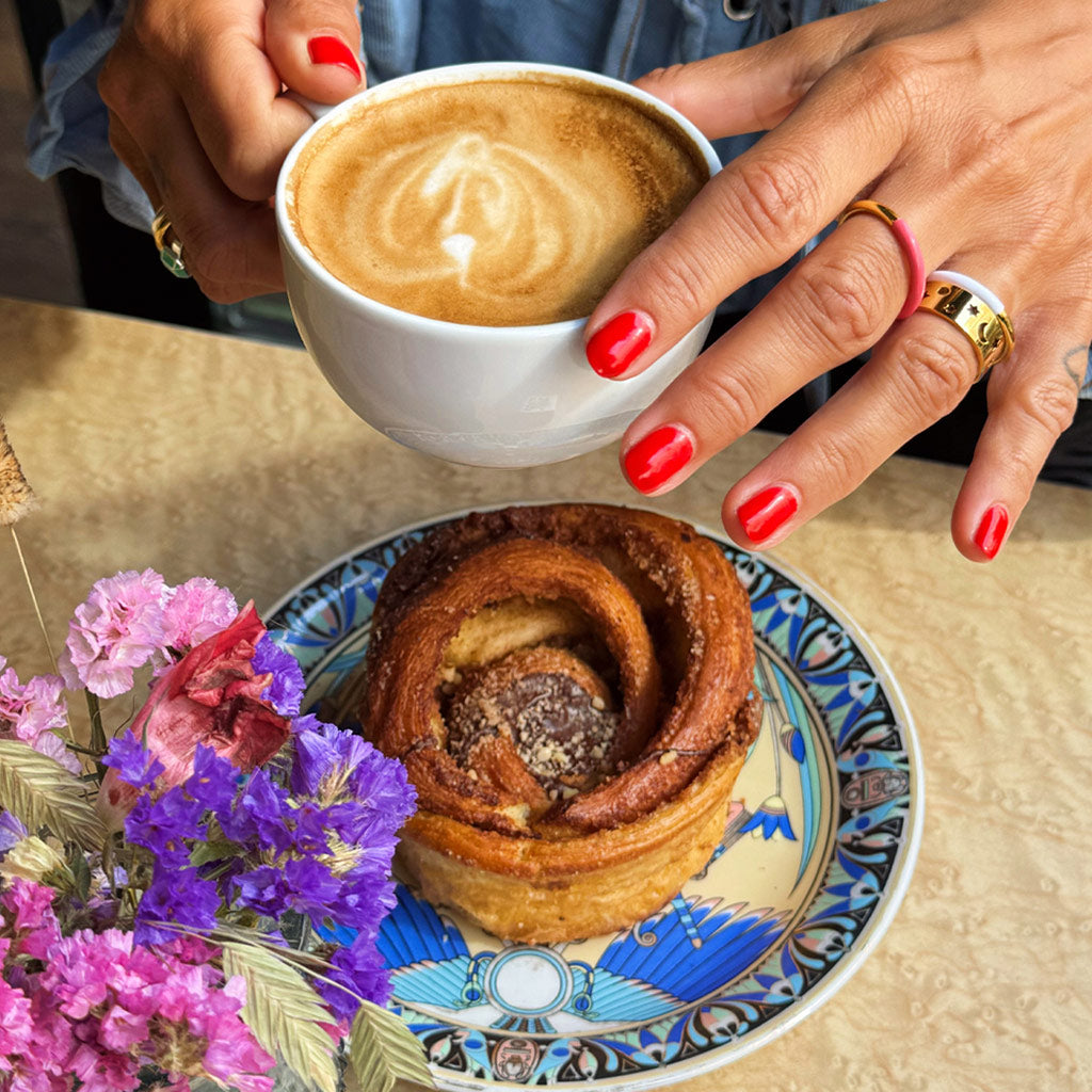 Double Color Ring - Gold Plated