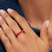 Double Color Ring - Gold Plated