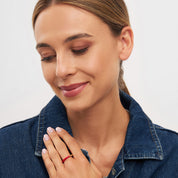 Double Color Ring - Gold Plated