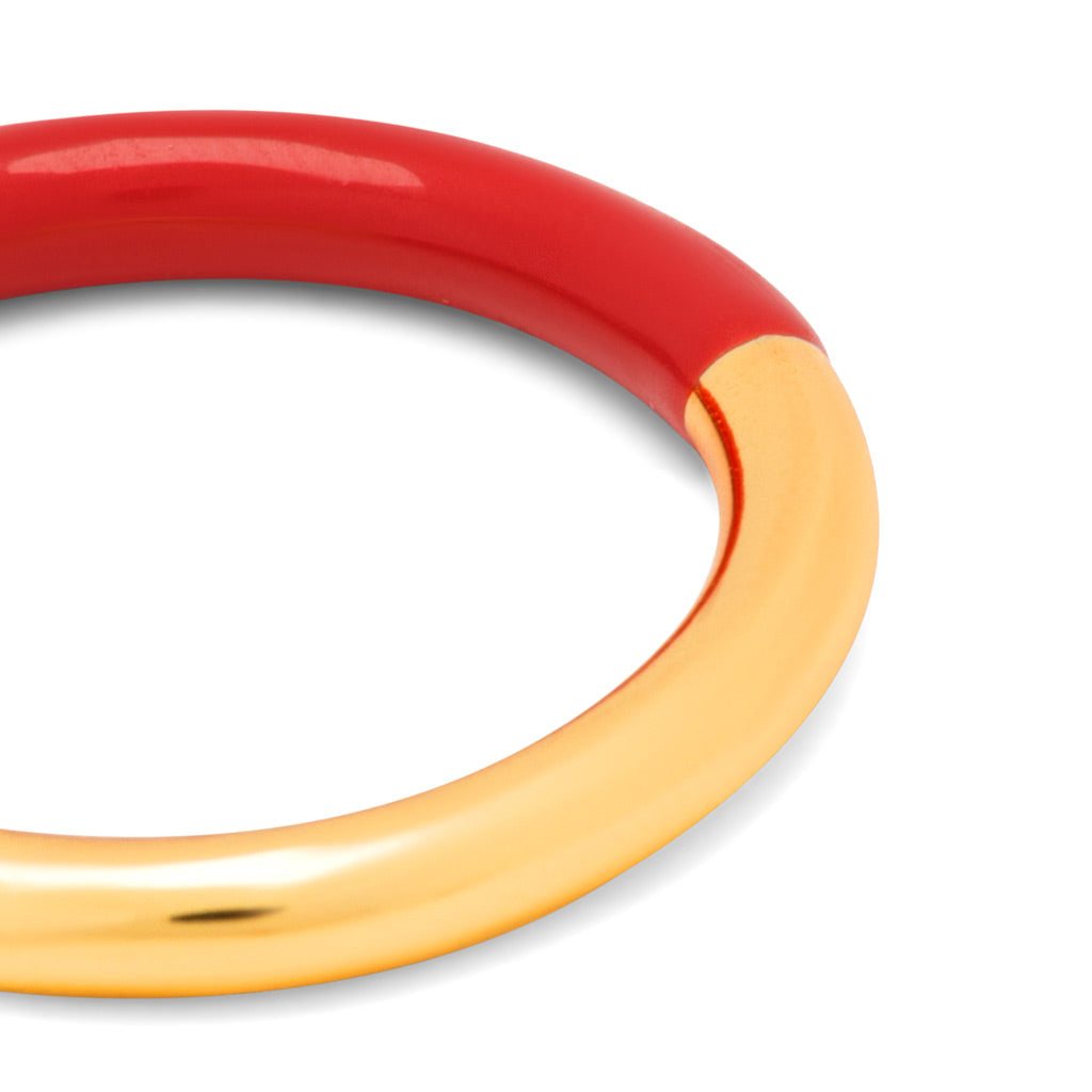 Double Color Ring - Gold Plated