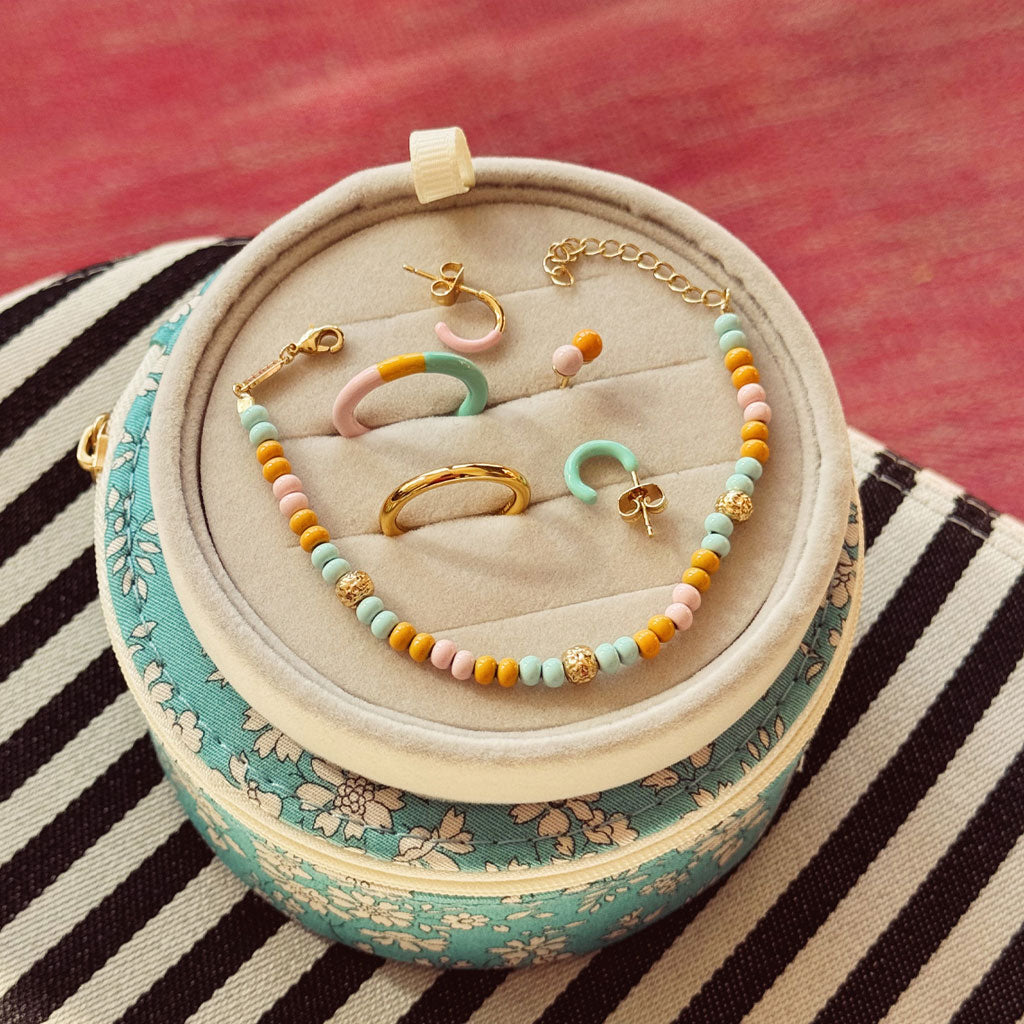 Color Ring Shiny - gold plated