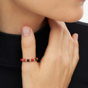 Color Ball Beads Ring