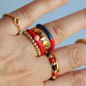 Color Ball Beads Ring