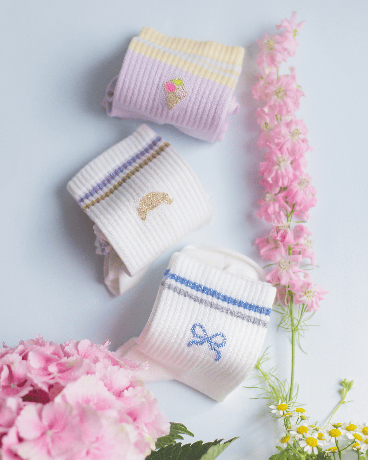 Socken Paris Croissant