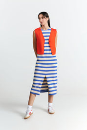 Sayula Dress - Blue Stripes