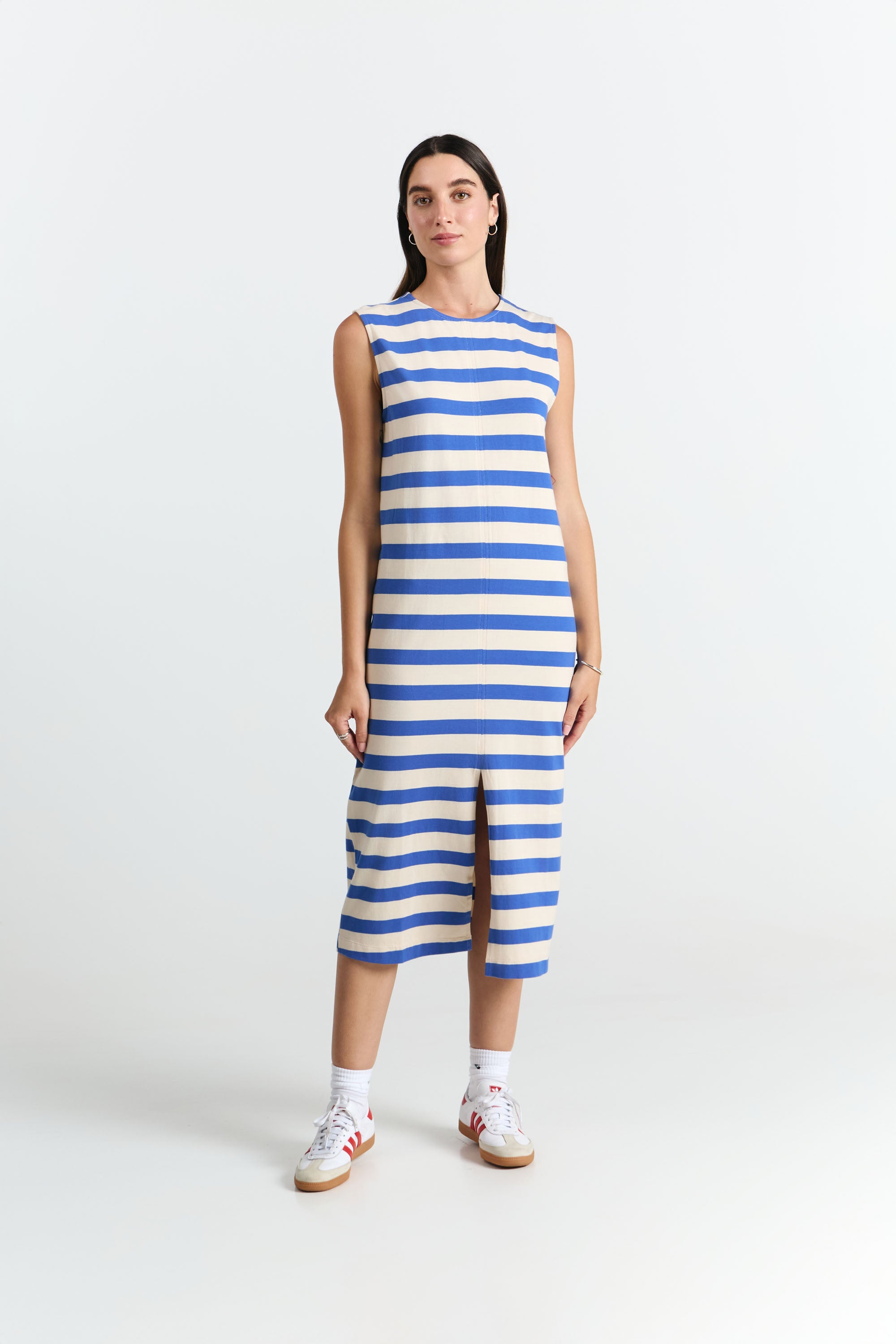 Sayula Dress - Blue Stripes