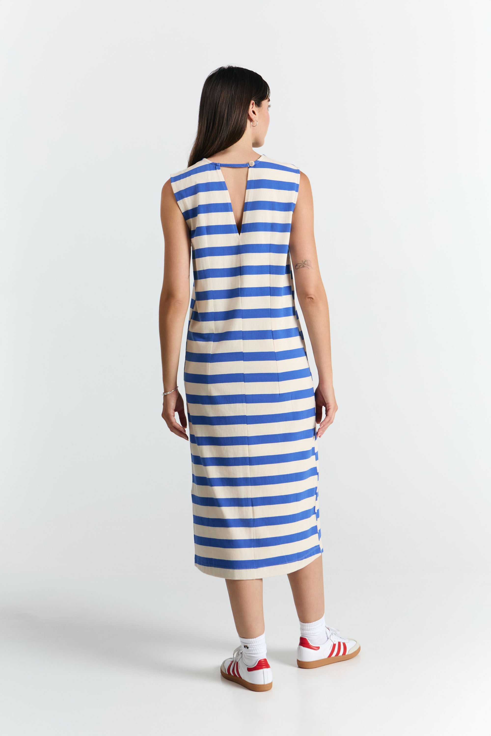 Sayula Dress - Blue Stripes