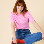 T-Shirt aus Bio-Baumwolle - Pink