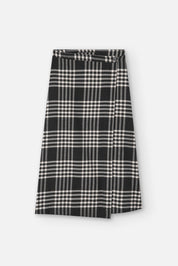 Tomir Skirt Flannel Check - Black