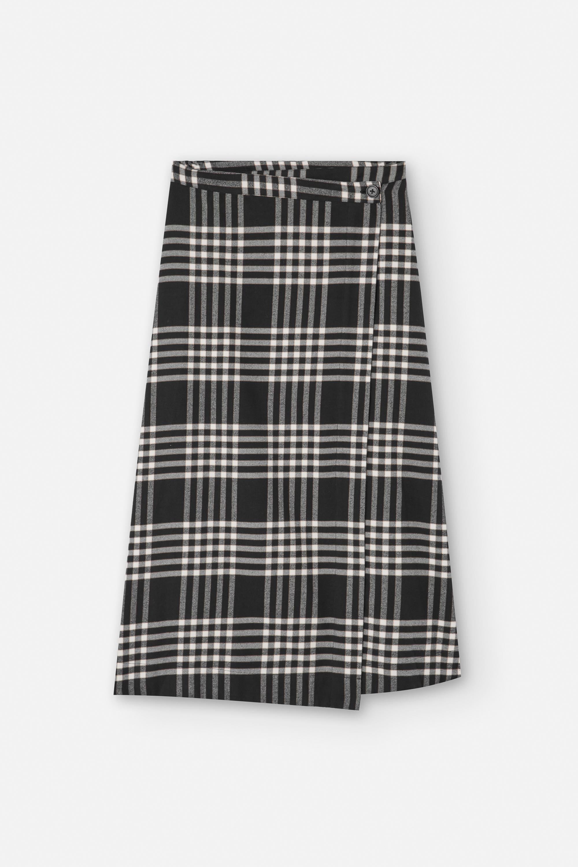 Tomir Skirt Flannel Check - Black