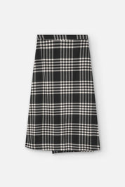 Tomir Skirt Flannel Check - Black