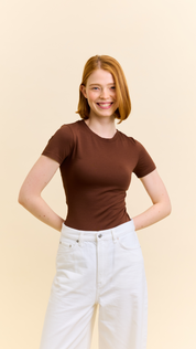 Tight T-Shirt aus Bio-Baumwolle