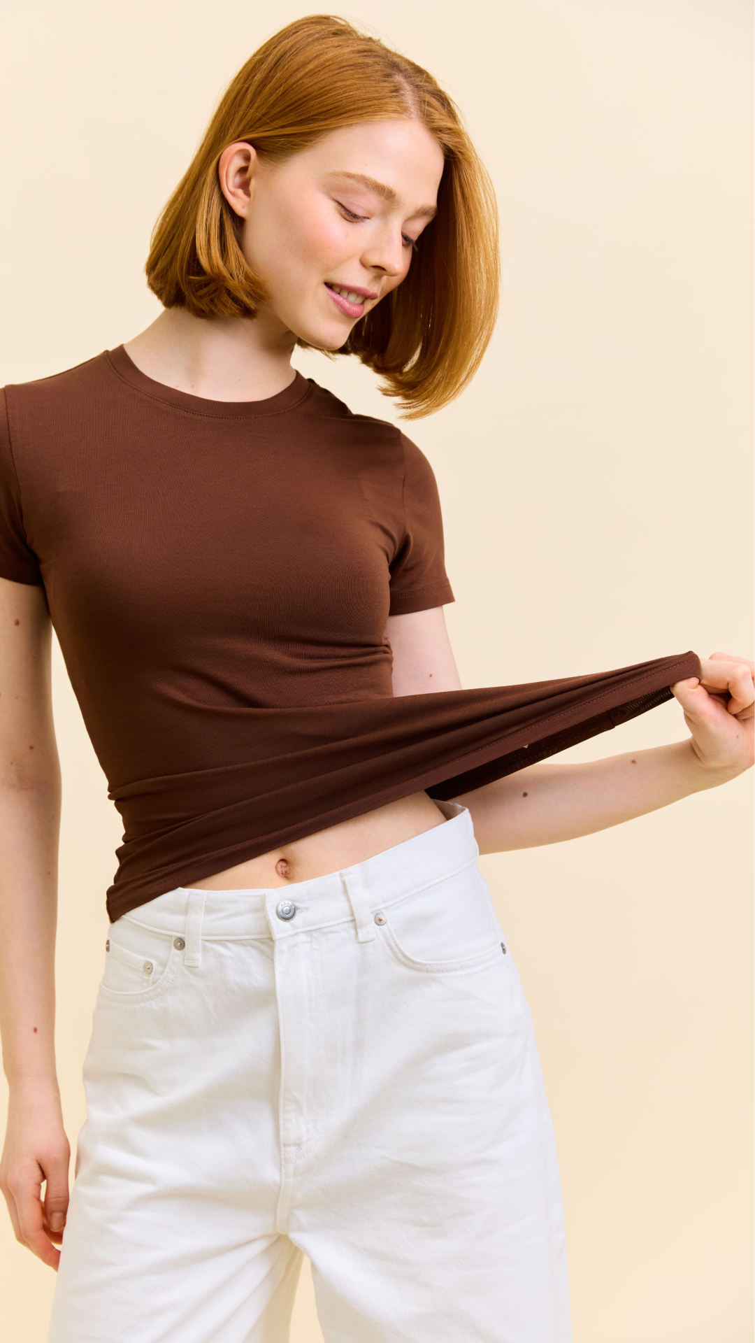Tight T-Shirt aus Bio-Baumwolle