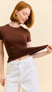 Tight T-Shirt aus Bio-Baumwolle