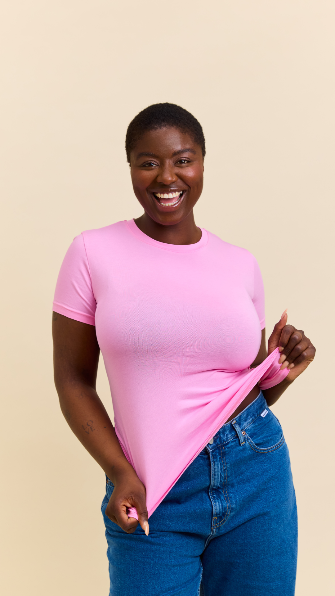 Tight T-Shirt aus Bio-Baumwolle