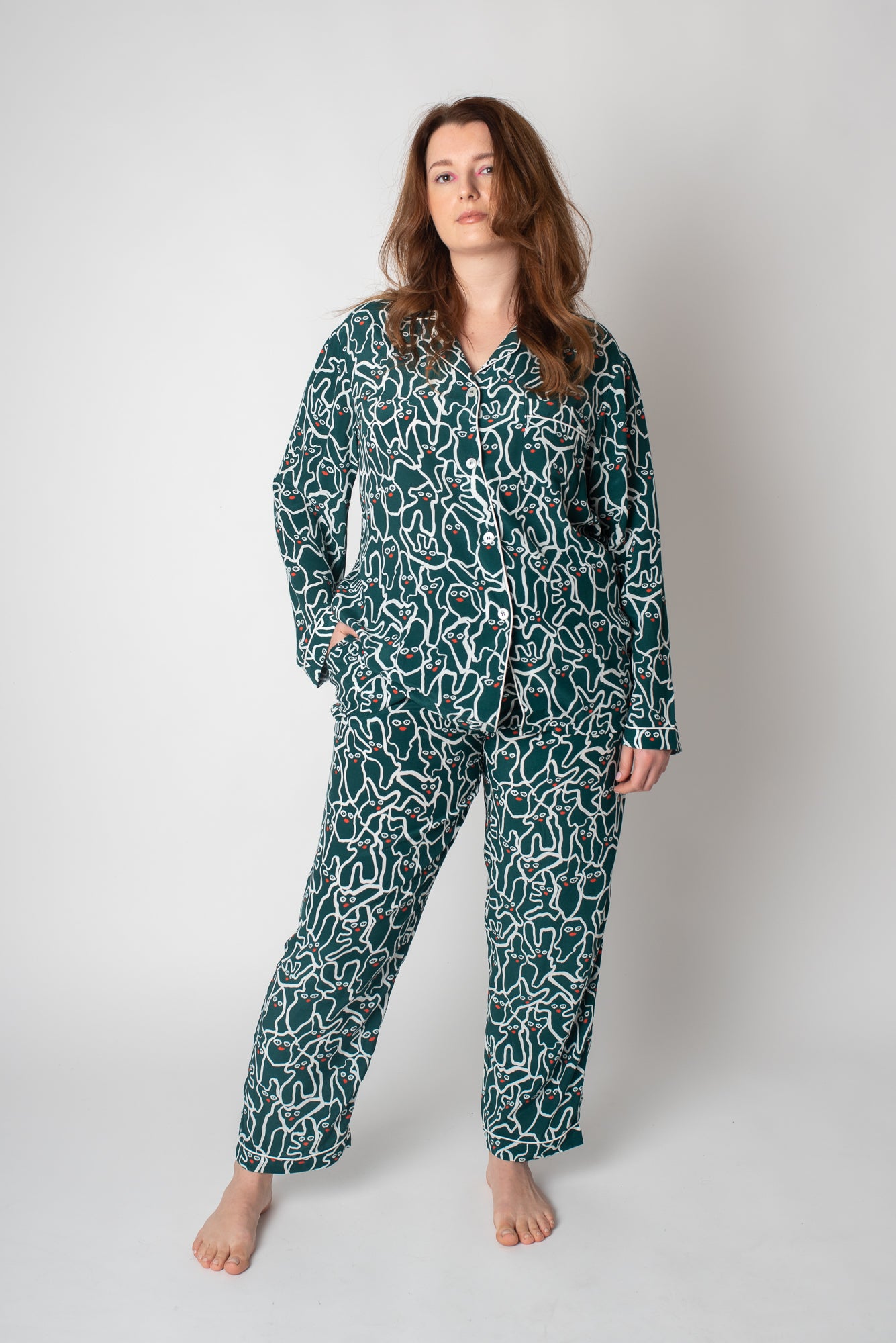 Selma Pyjama - Ginger Green