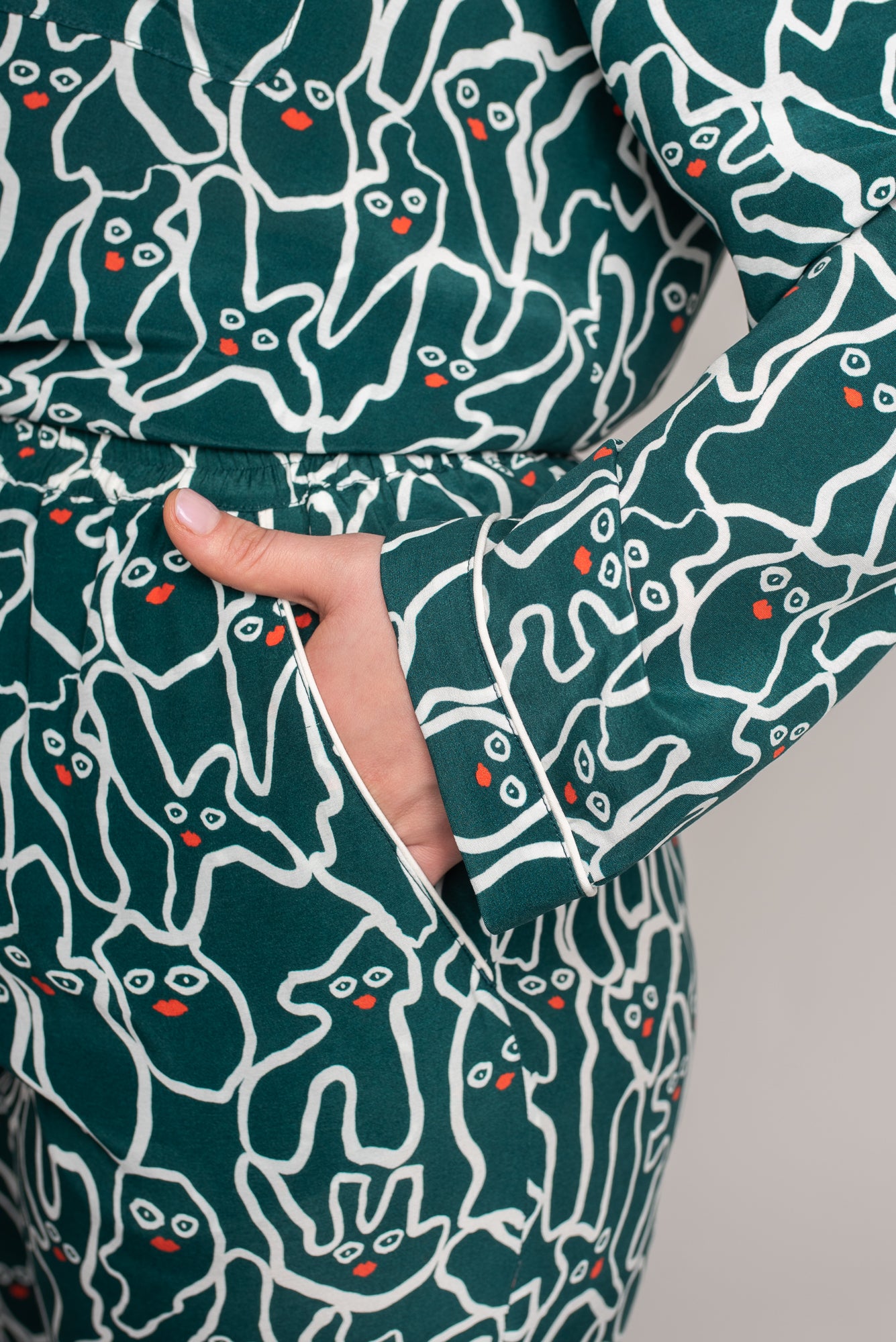 Selma Pyjama - Ginger Green