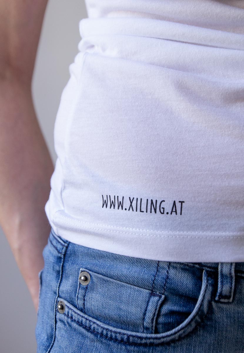 T-Shirt mit "Du bist schön" Print