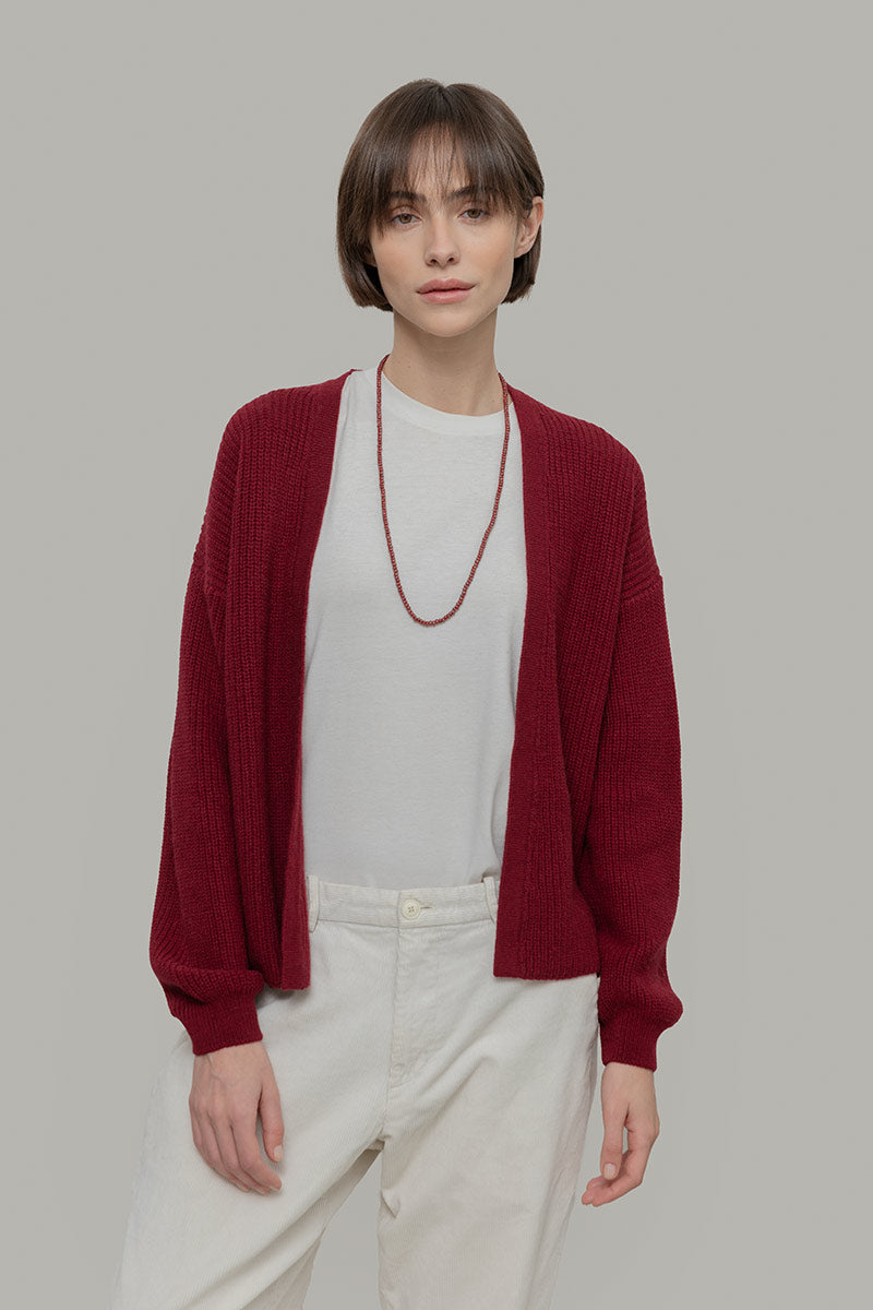 Cardigan - Red Vinaccia