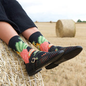 Schwarze Ananas - Socken