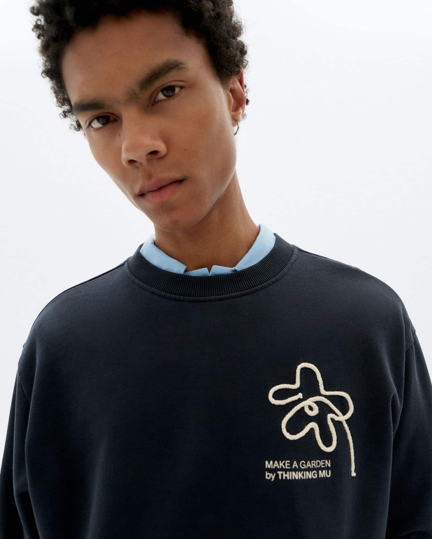 Flower Rope Leon Sweatshirt - Navy