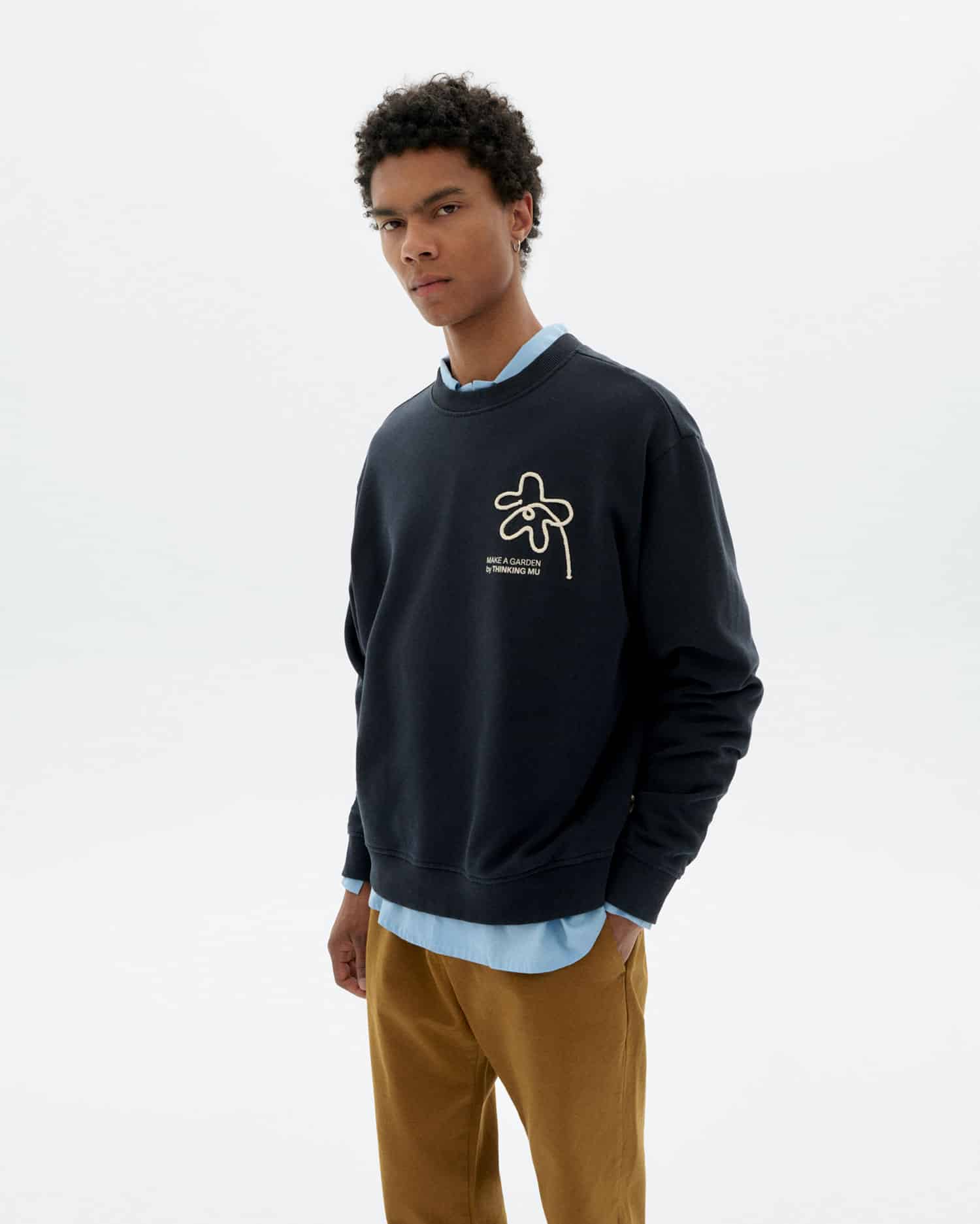 Flower Rope Leon Sweatshirt - Navy