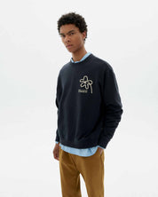 Flower Rope Leon Sweatshirt - Navy