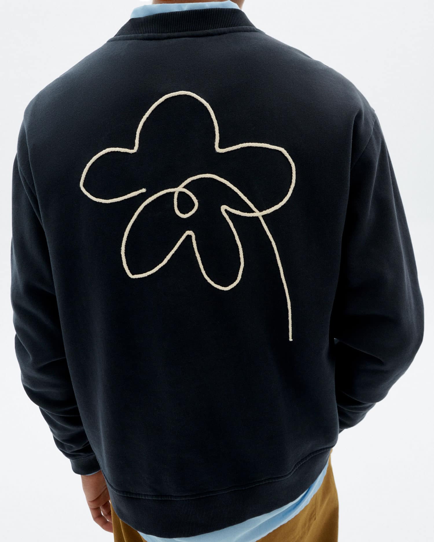 Flower Rope Leon Sweatshirt - Navy