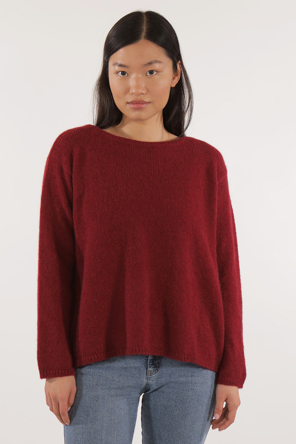 Aurore Wide Sweater - Bordeaux