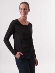 Langarmshirt GOTS - Black