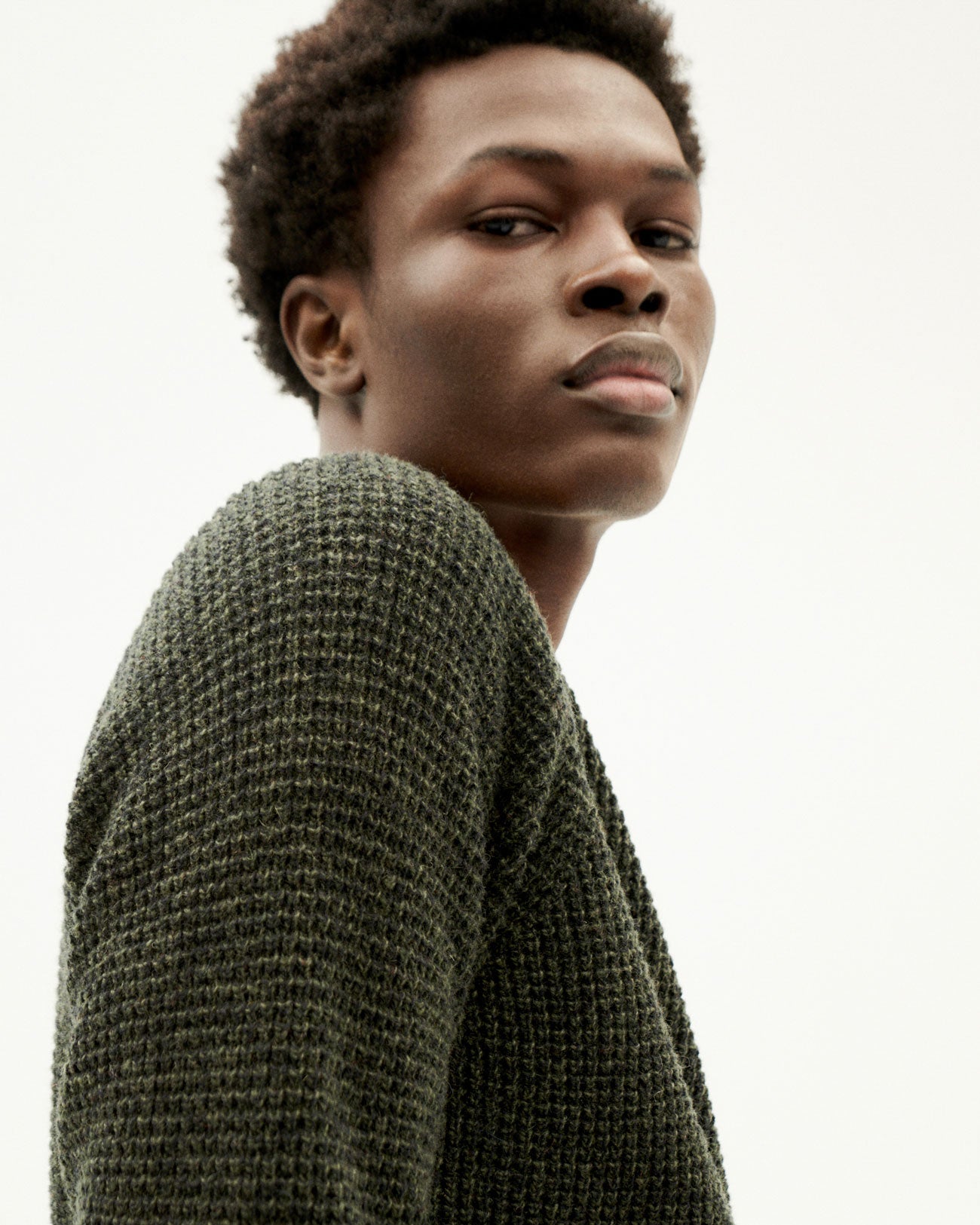 Knitted Sweater Anteros - Dark Green