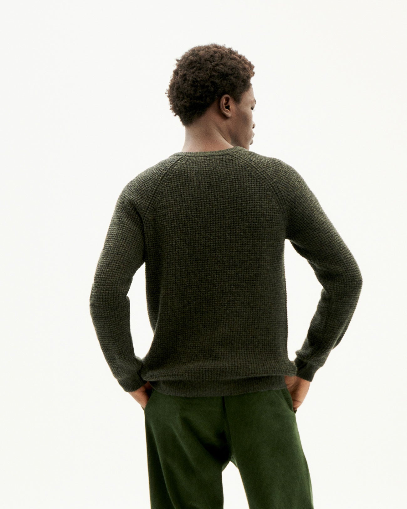 Knitted Sweater Anteros - Dark Green