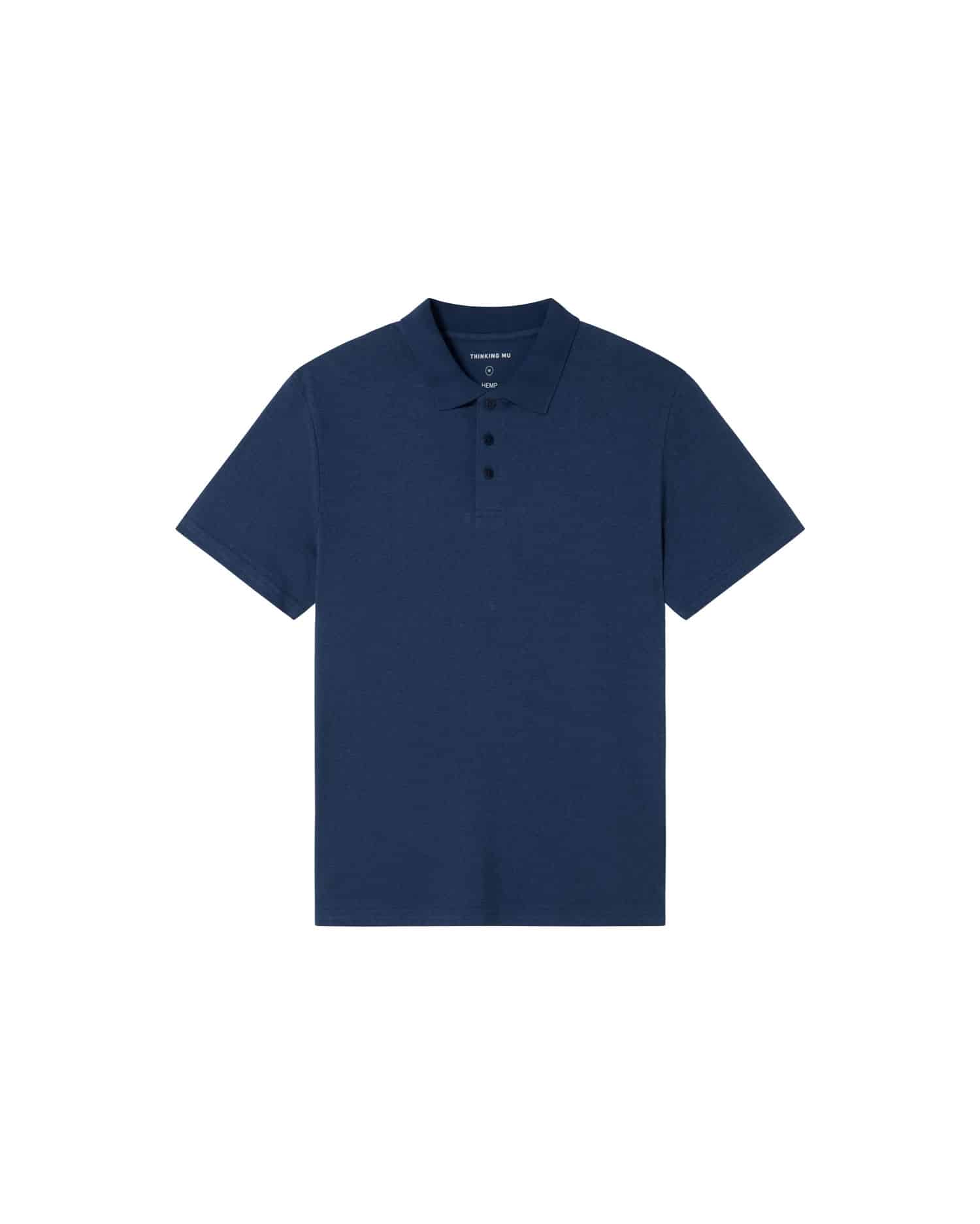 Blauer Herren-Poloshirt isoliert