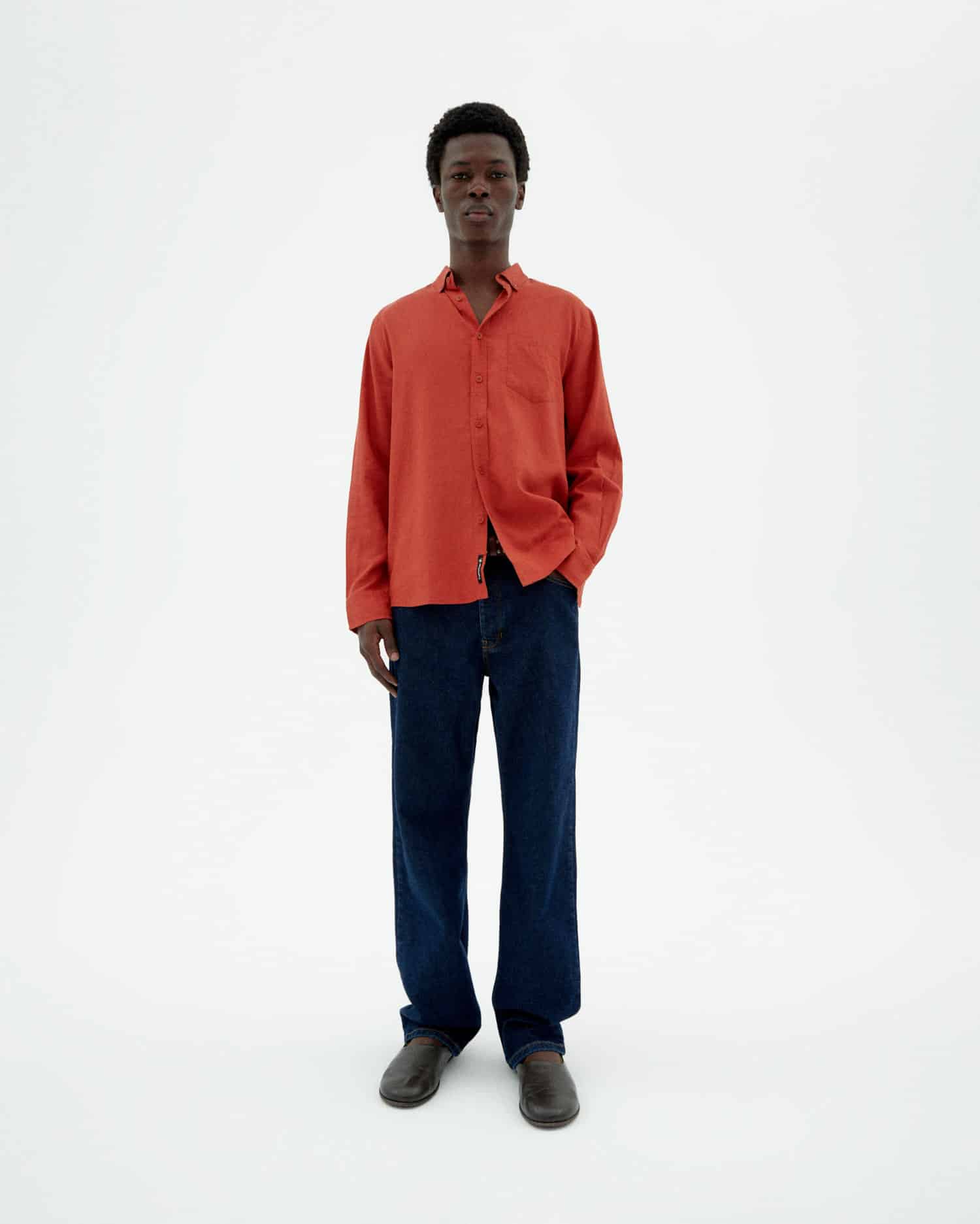 Hemp Ant Shirt - Orange Red