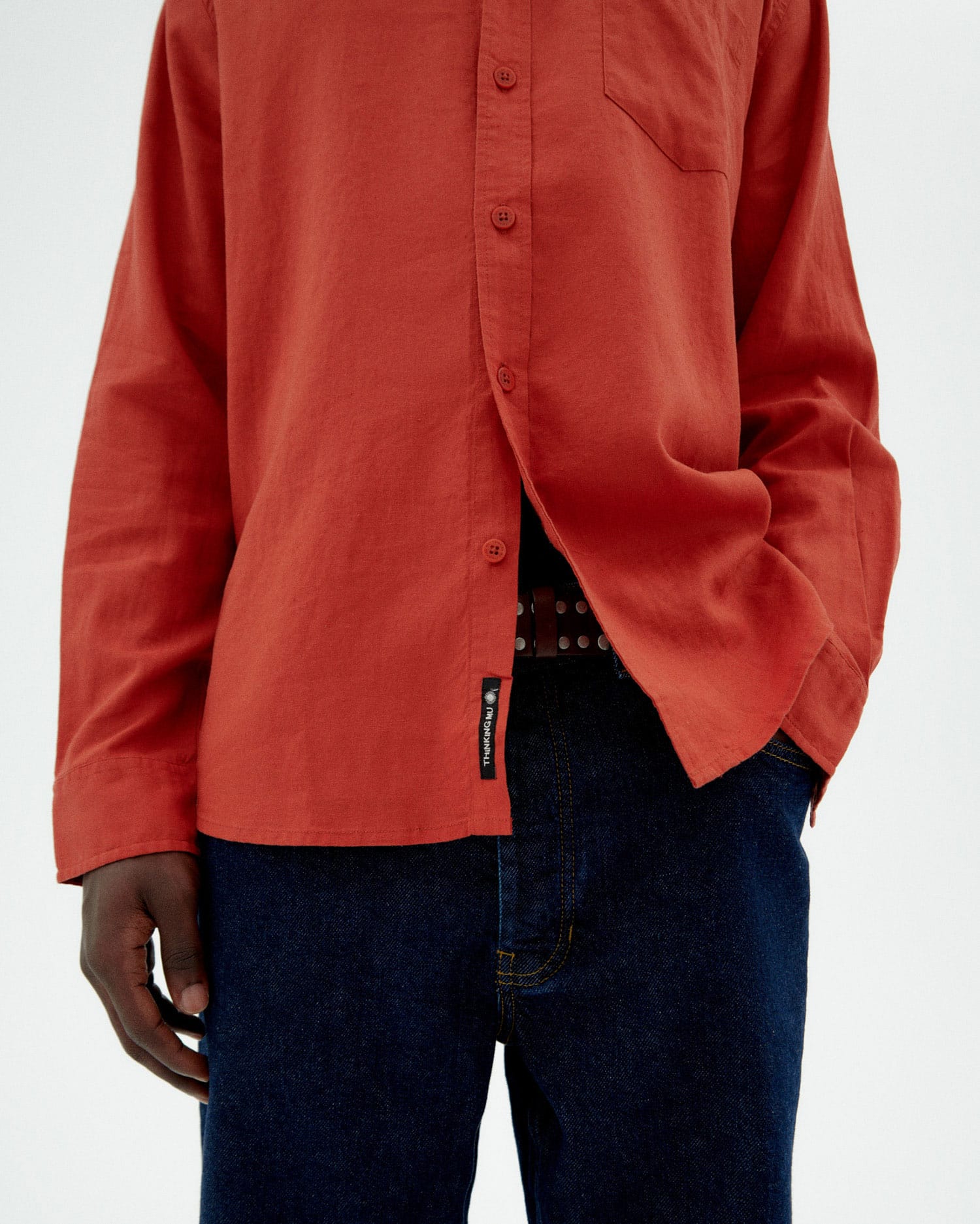 Hemp Ant Shirt - Orange Red