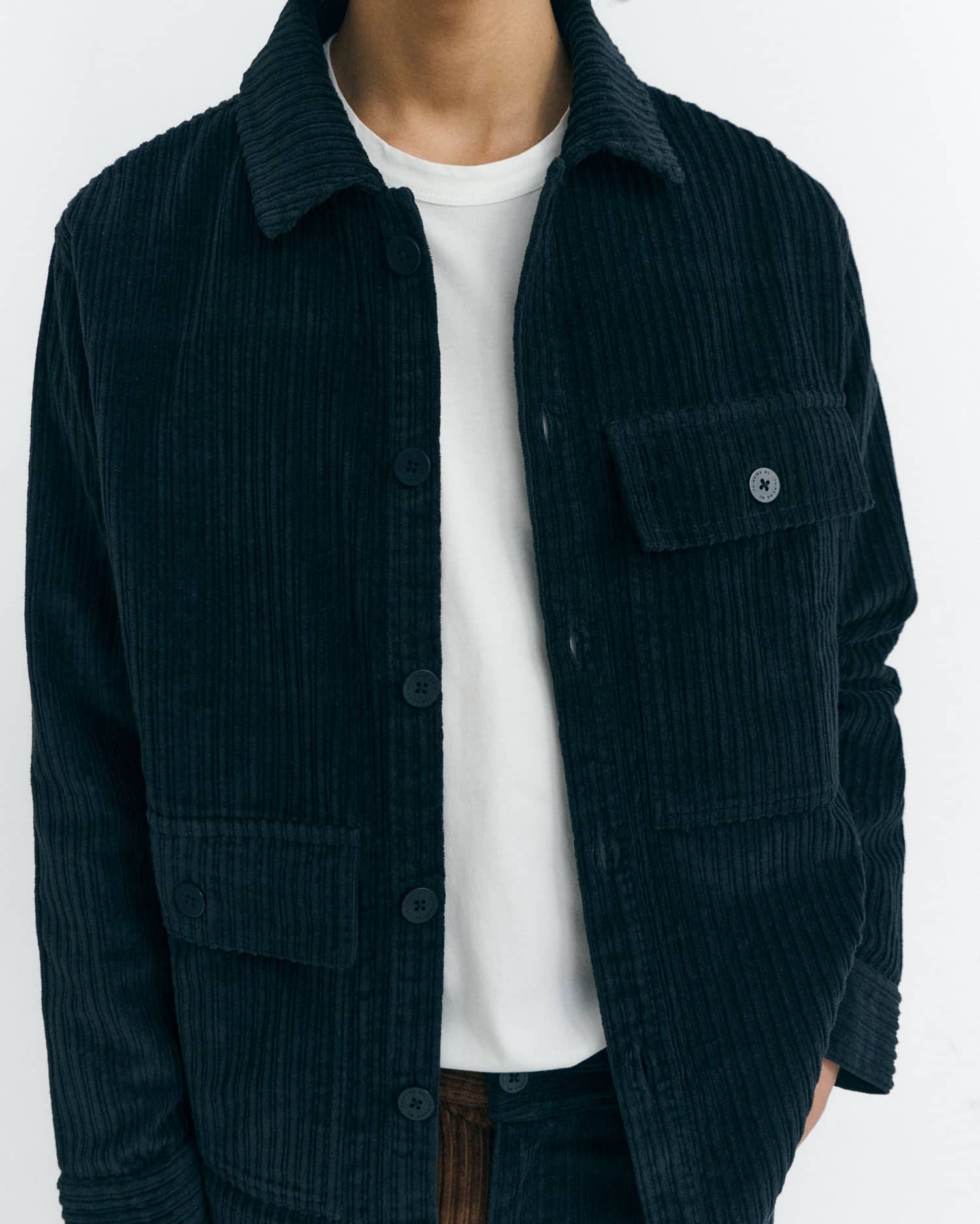 Corduroy Shirt - Navy