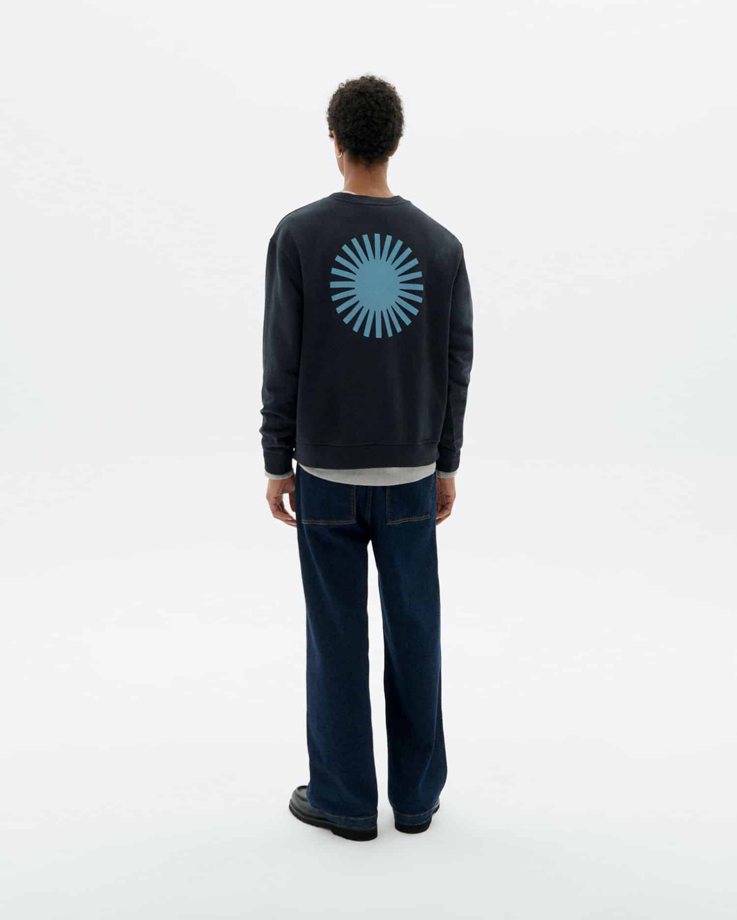 Sol Contrast Sweatshirt Leon - Navy