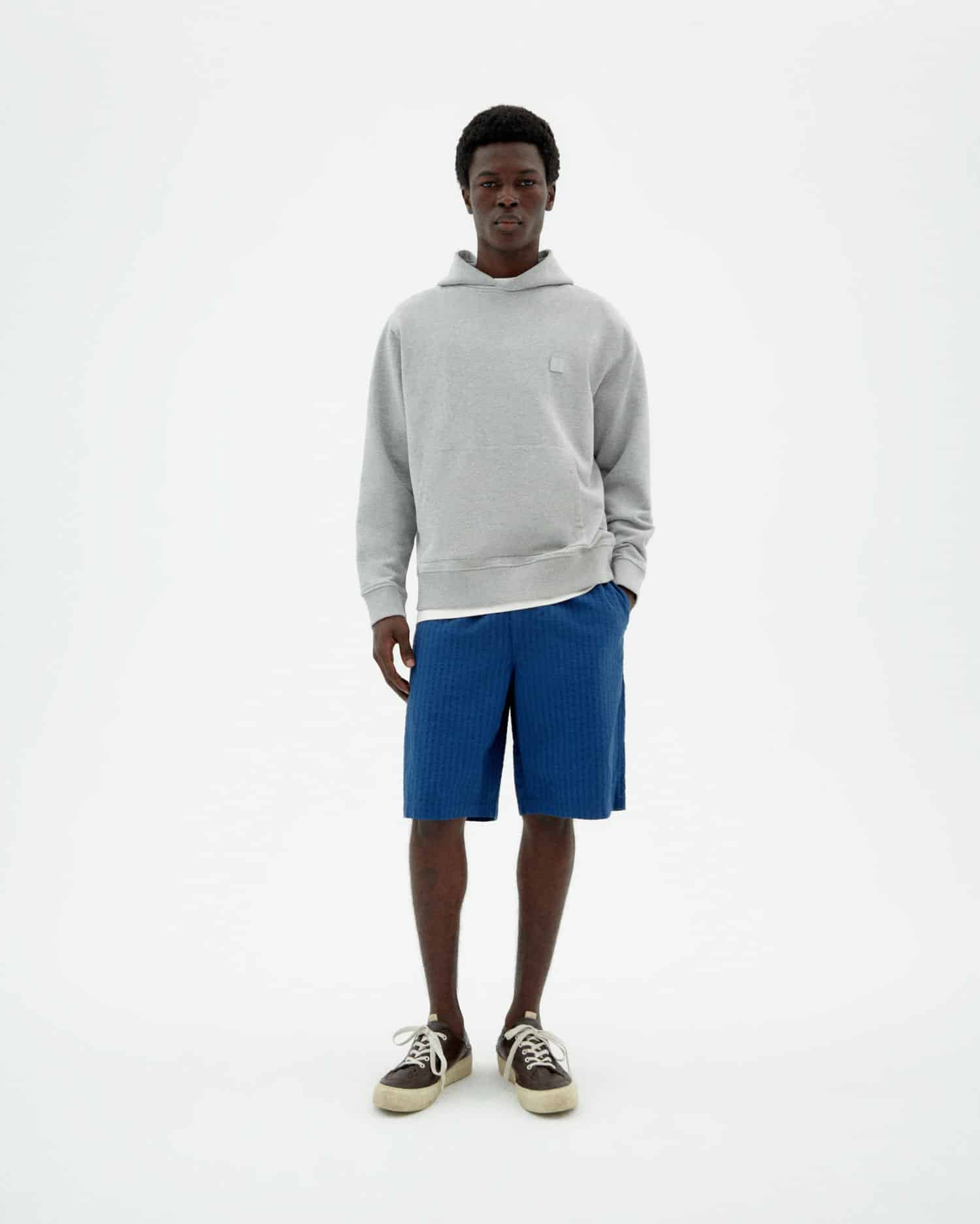 Gasper Shorts - Cobalt Seersucker