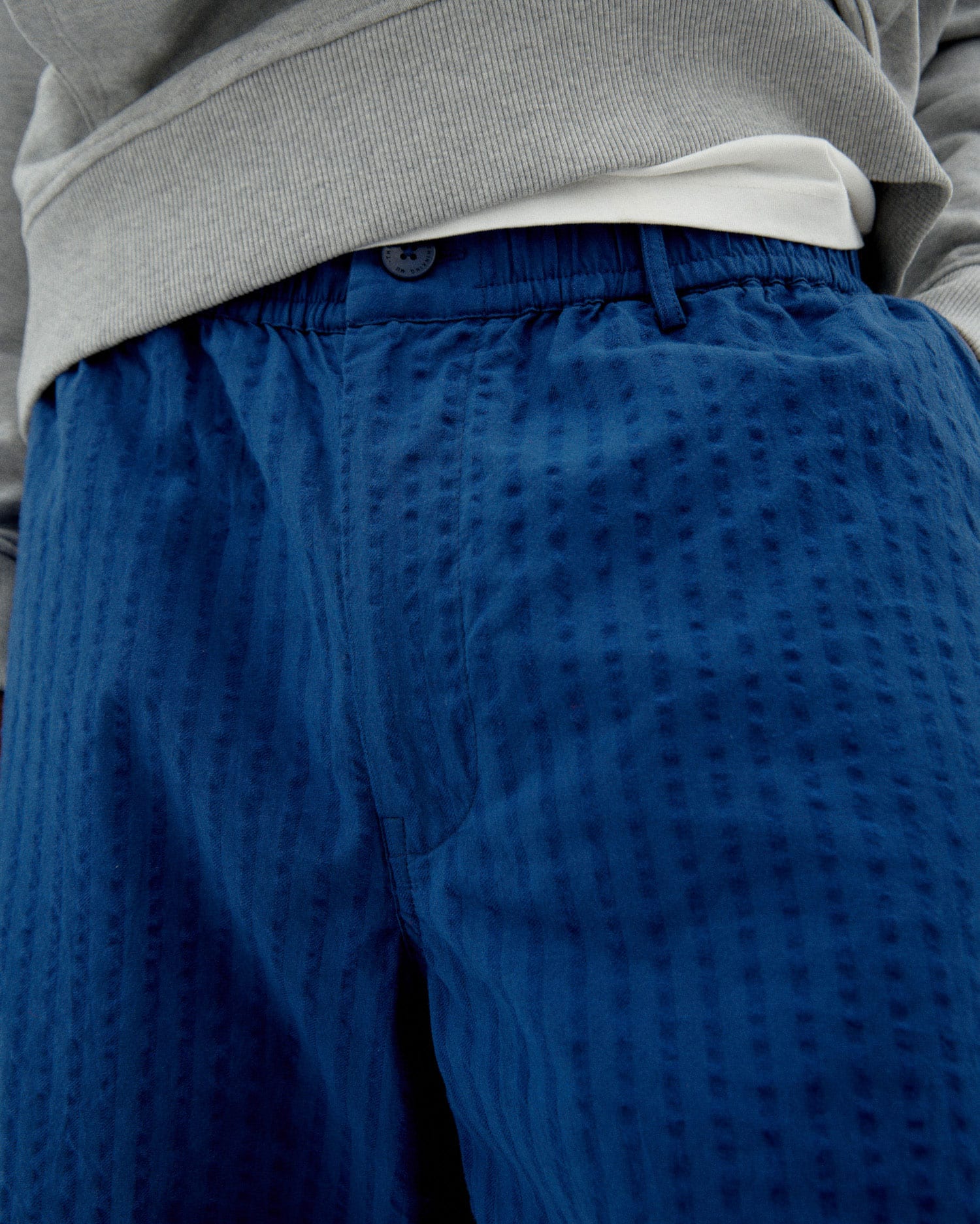 Gasper Shorts - Cobalt Seersucker