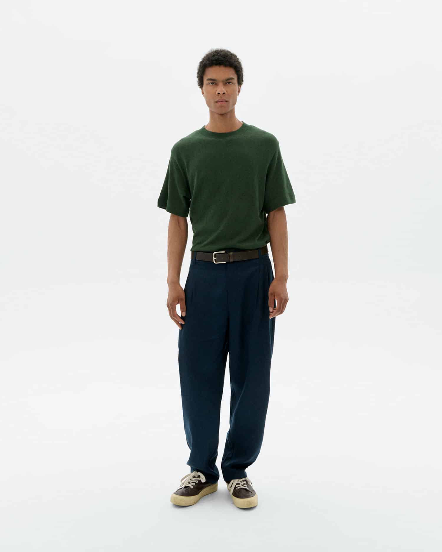 Hemp T-Shirt Roy - Bottle Green