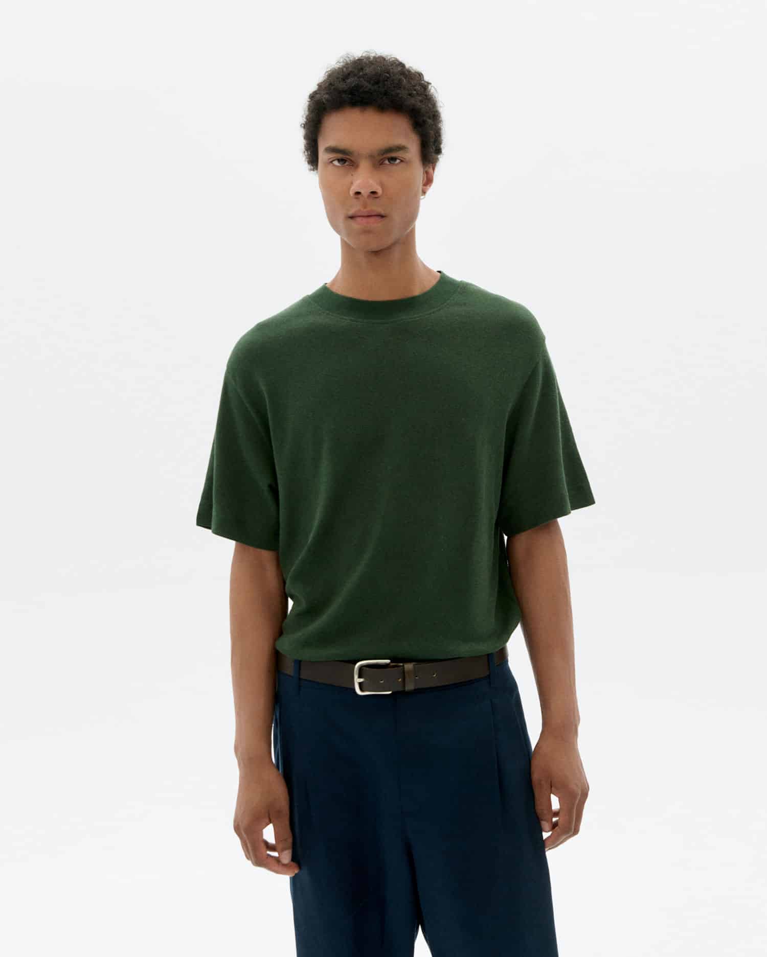 Hemp T-Shirt Roy - Bottle Green