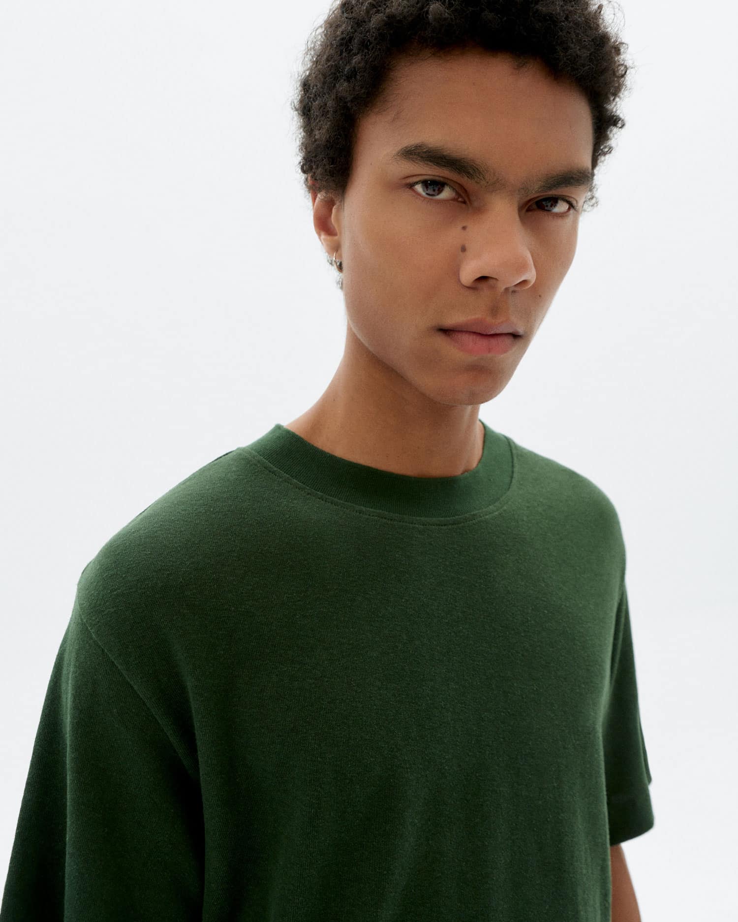 Hemp T-Shirt Roy - Bottle Green