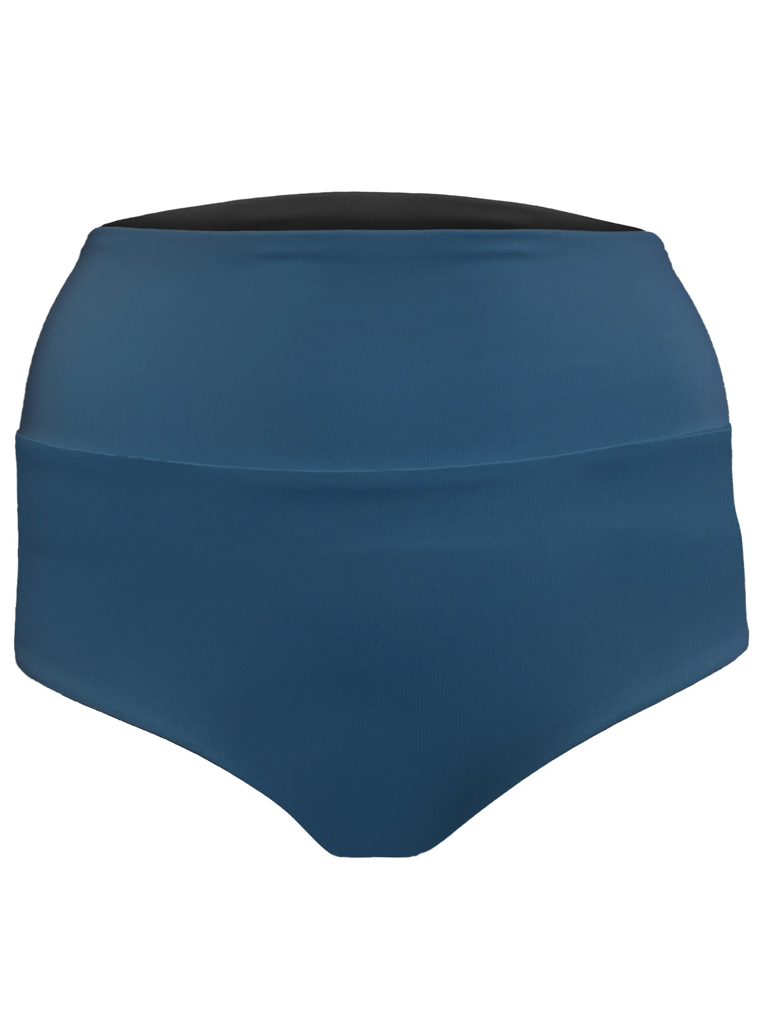 Blaue Schwimmhose auf weißem Hintergrund.