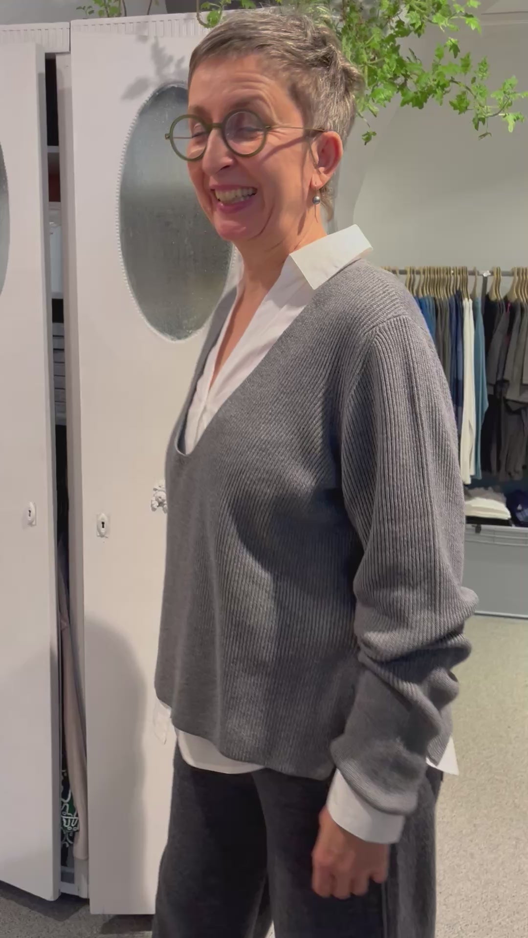 Knitted Sweater Aloma - Grey Aloma