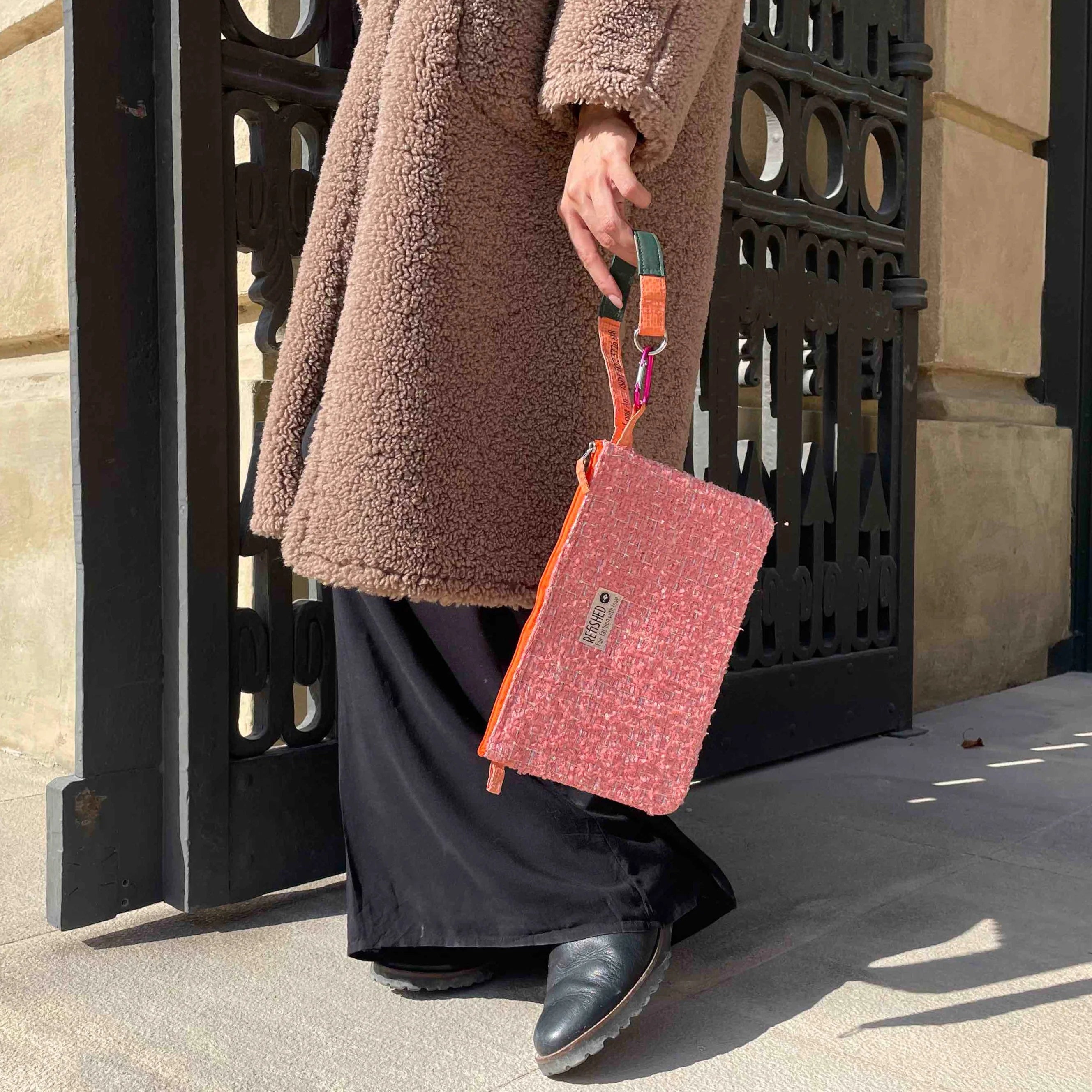 Bag in Bag Tweed - Peach-rose