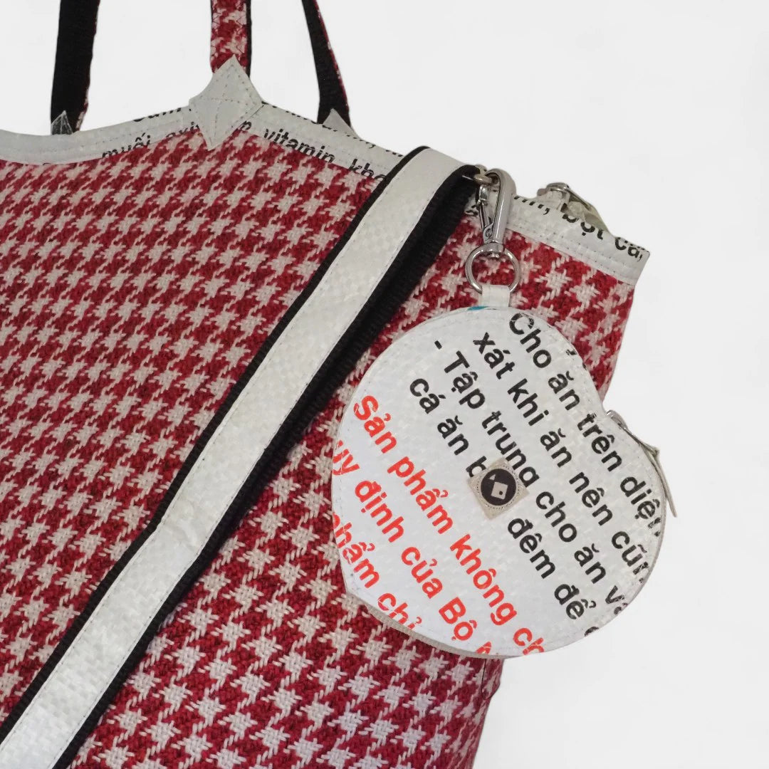 Soulmate TWEED Zip - Rot/Weiß