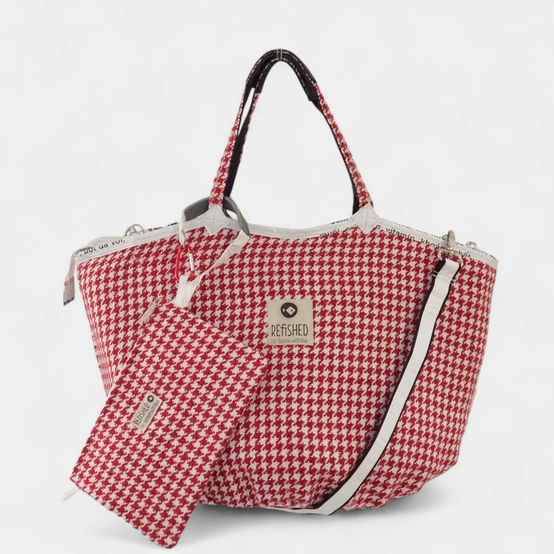 Soulmate TWEED Zip - Rot/Weiß