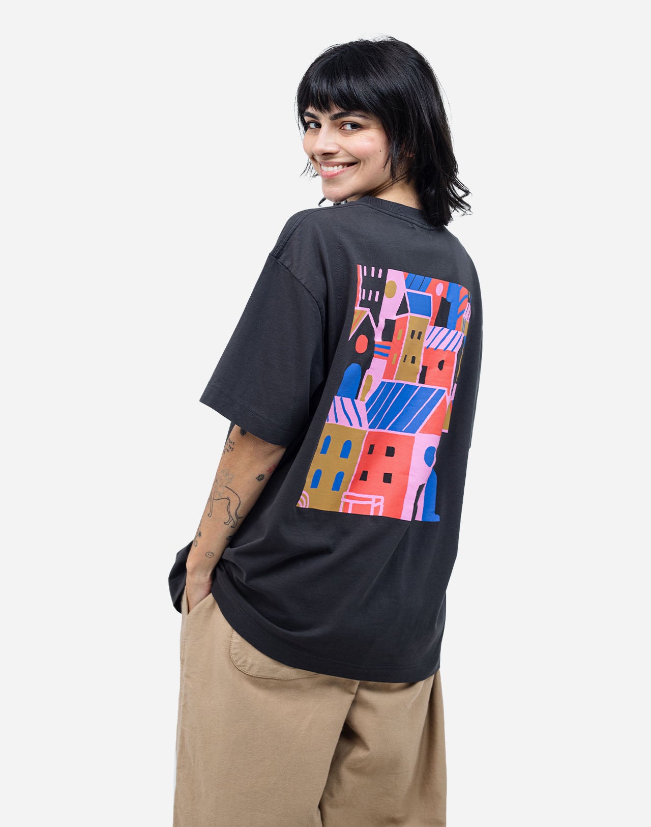 T-Shirt - City Noir Carbone