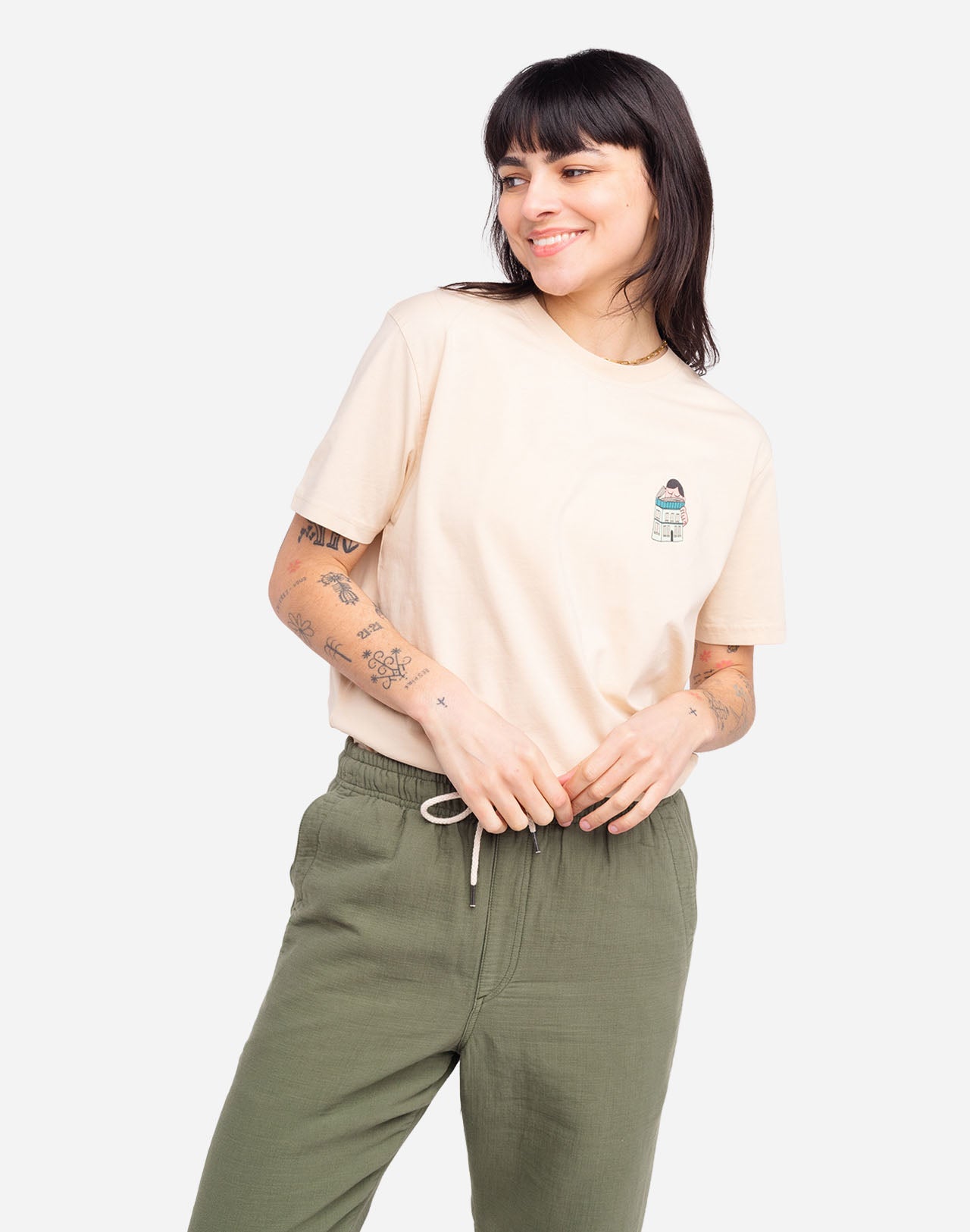 T-Shirt - Building Creme