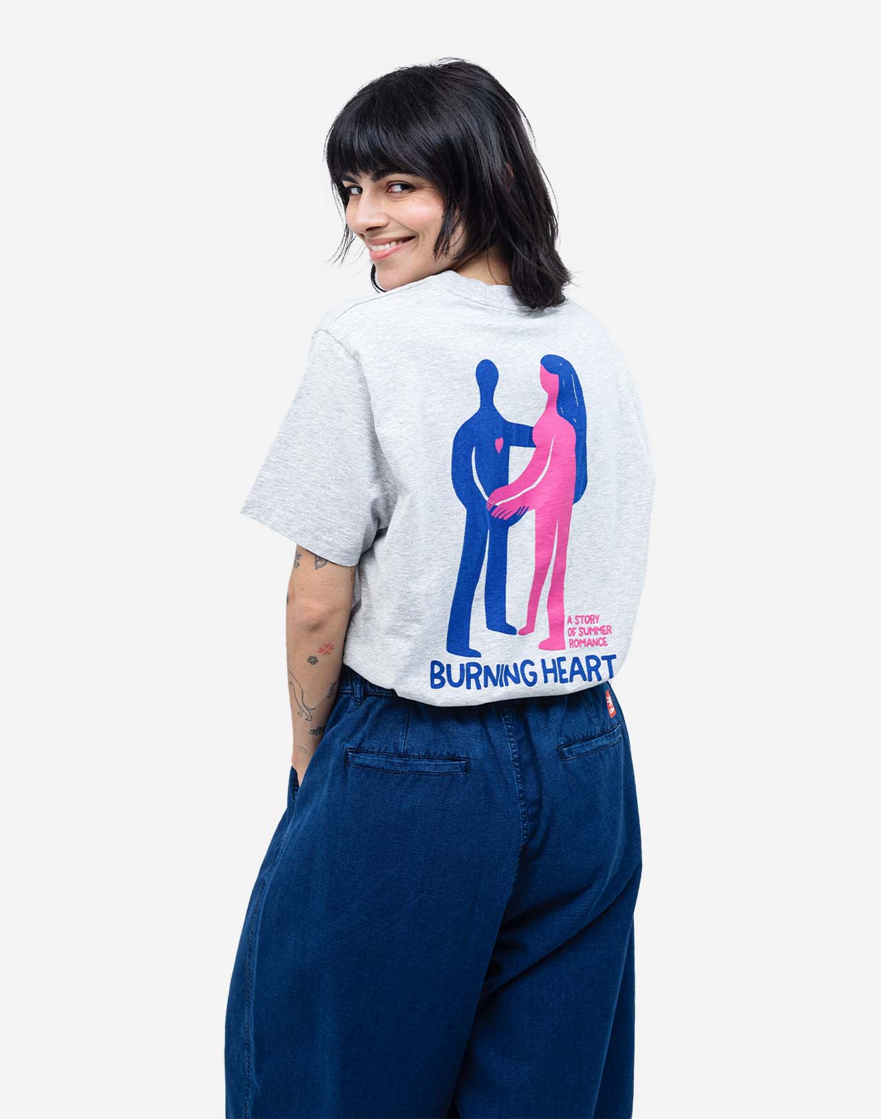 T-Shirt - Romance Gris Chine